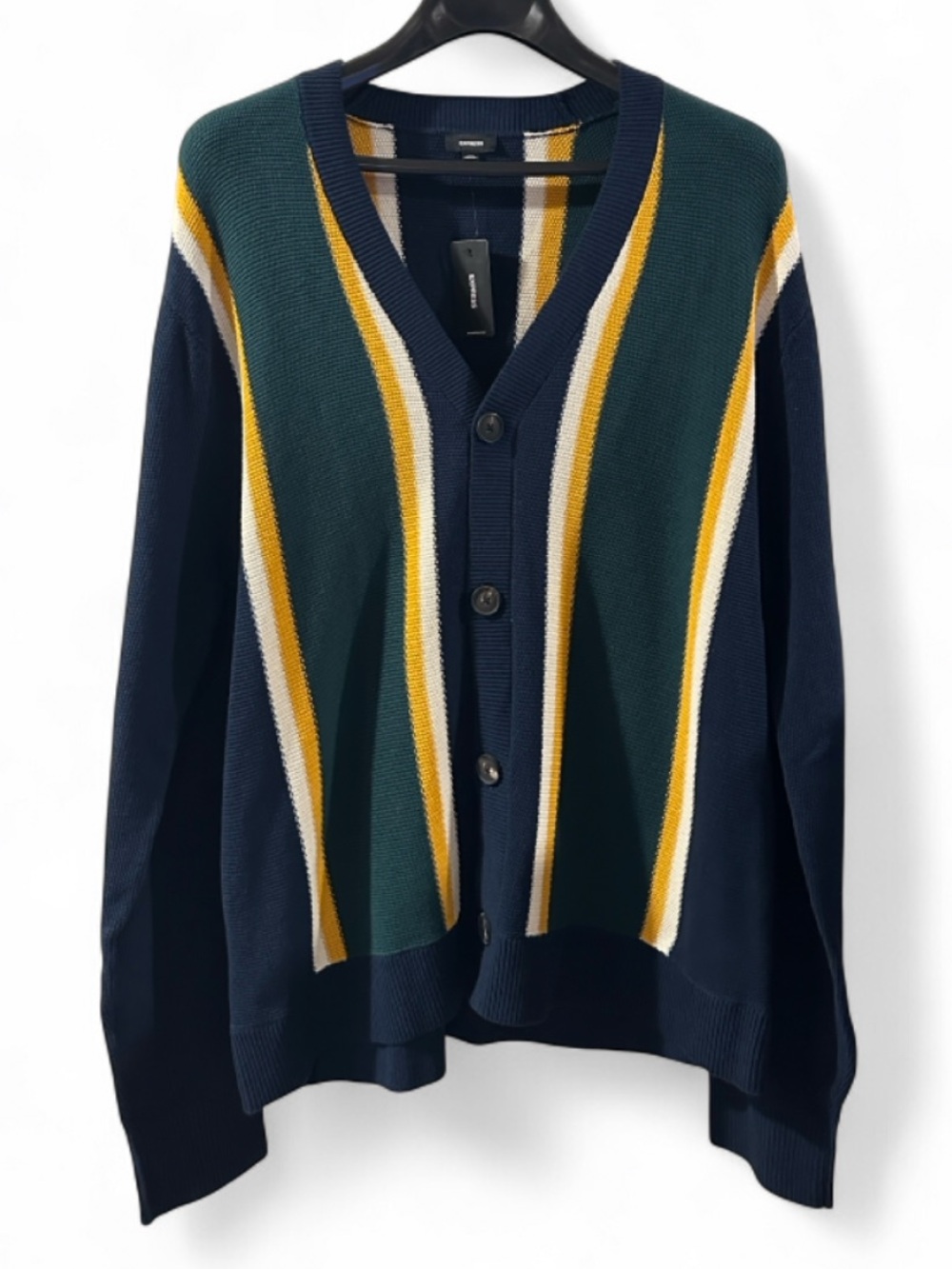 Express Stripes Varsity Cardigan Size Men’s Large (NWT)